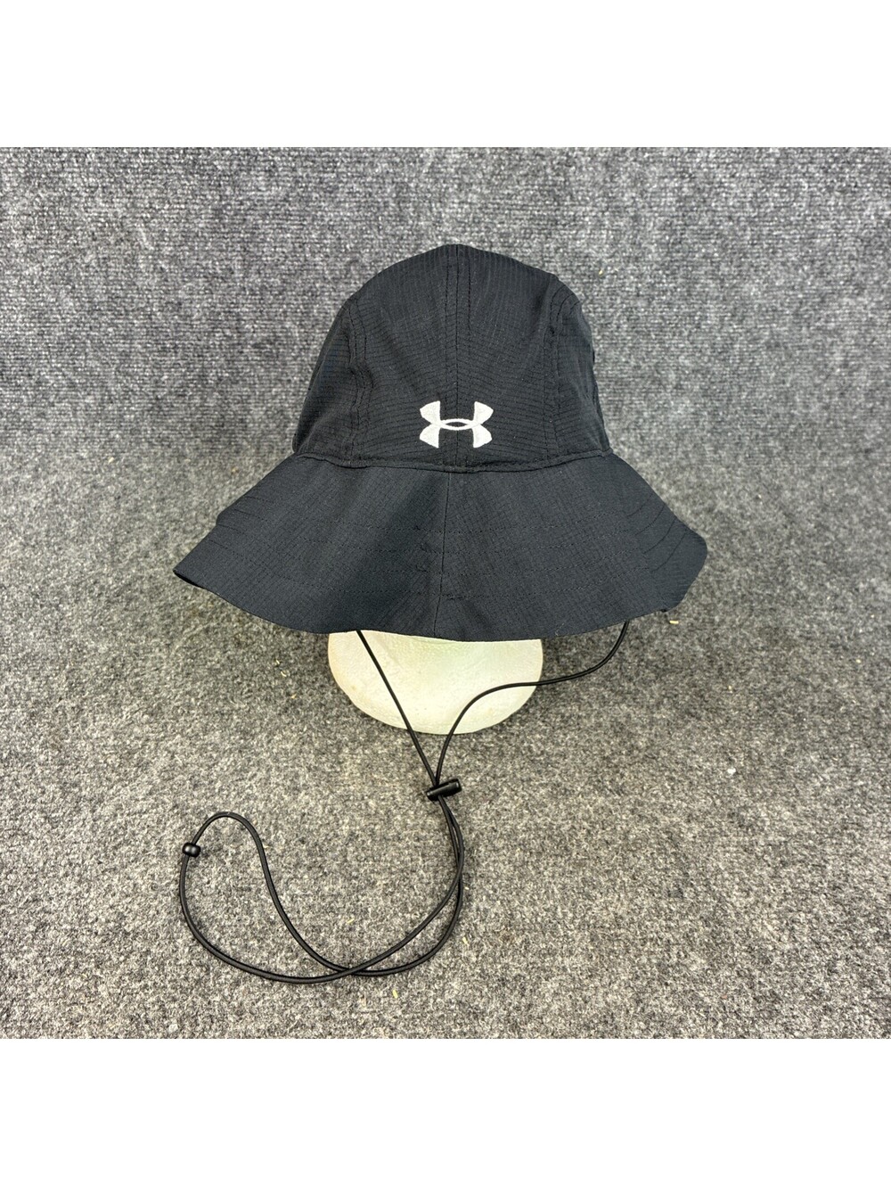 Under Armour OSFA Black Wando Football Bucket Hat w/ Adjustable Strap EUC